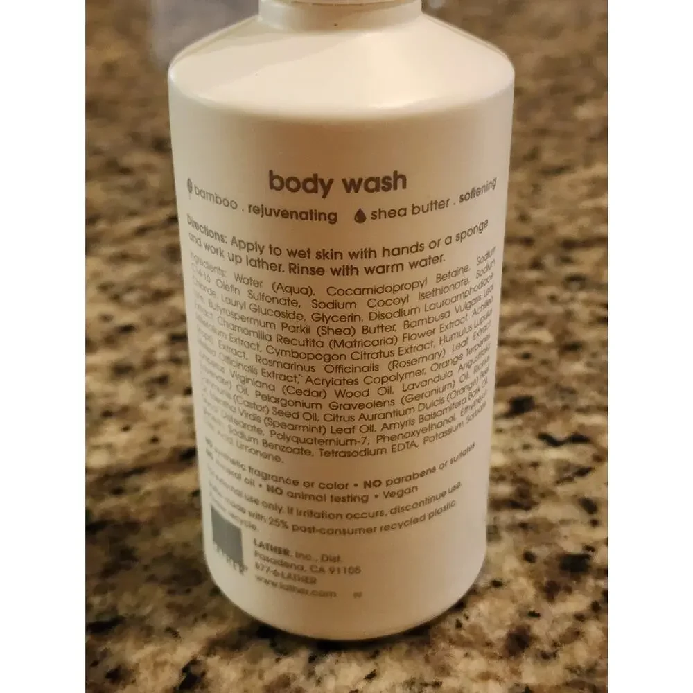 LATHER - Bamboo Creme Body Wash Shea Butter 10.14 fl oz.